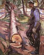 Edvard Munch Lumberer oil painting reproduction